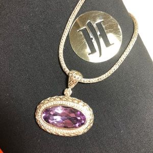 💜RARE💜 John Hardy Batu Mata Amethyst Pendant